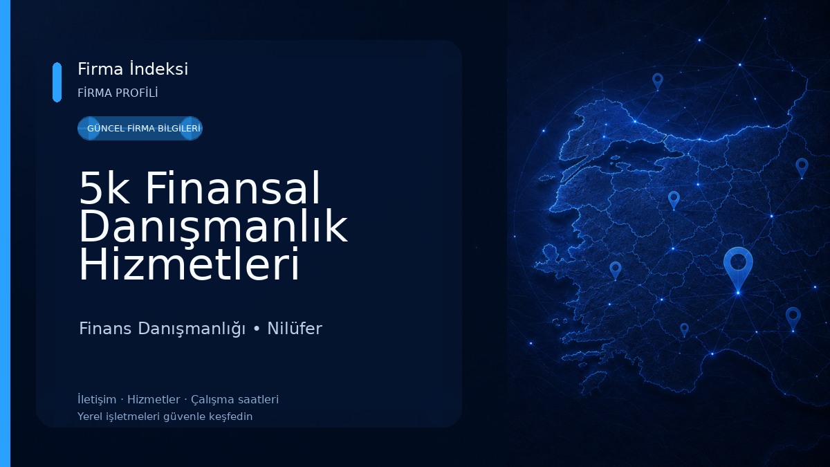 5k Finansal Danışmanlık Hizmetleri Finans Danışmanlığı