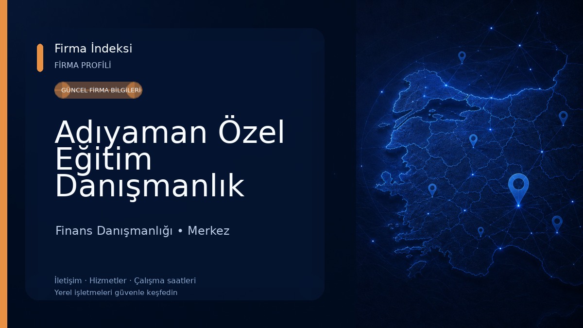 Adıyaman Özel Eğitim Danışmanlık Merkezi 