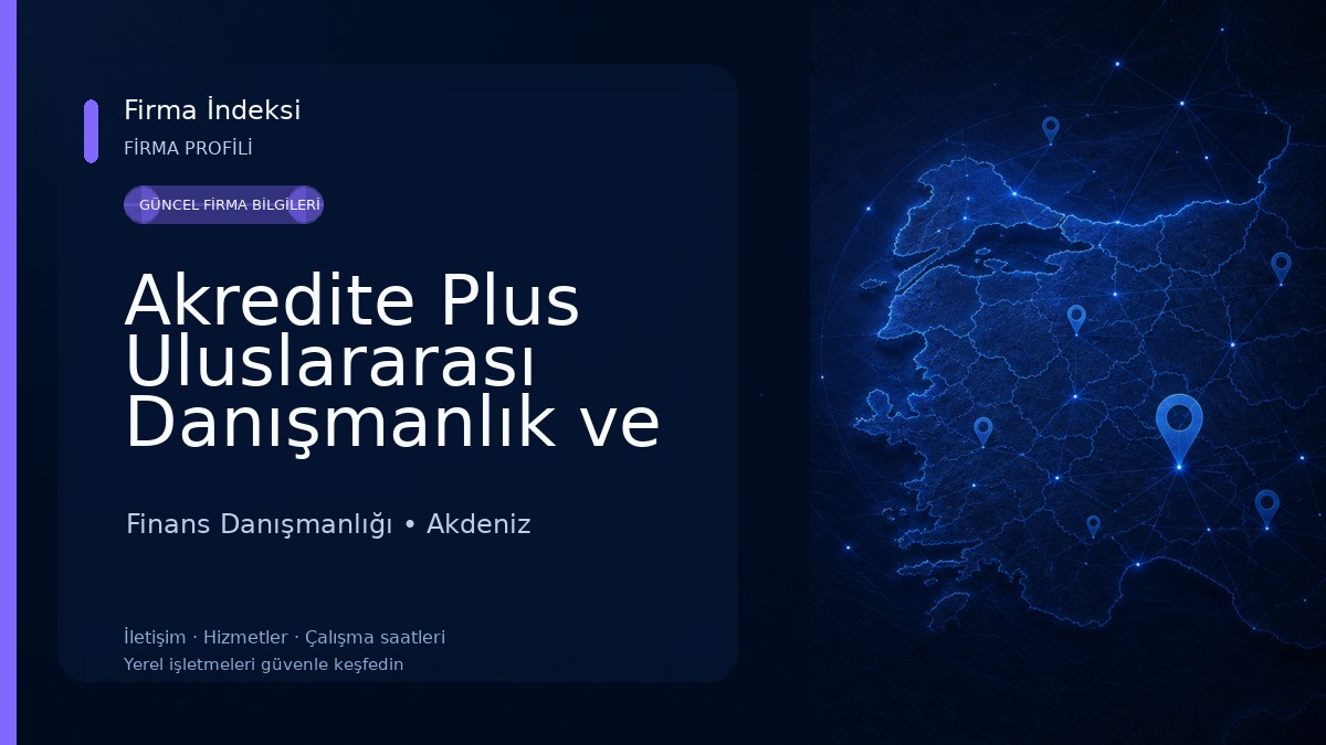 Akredite Plus Uluslararası Danışmanlık ve Belgelendirme