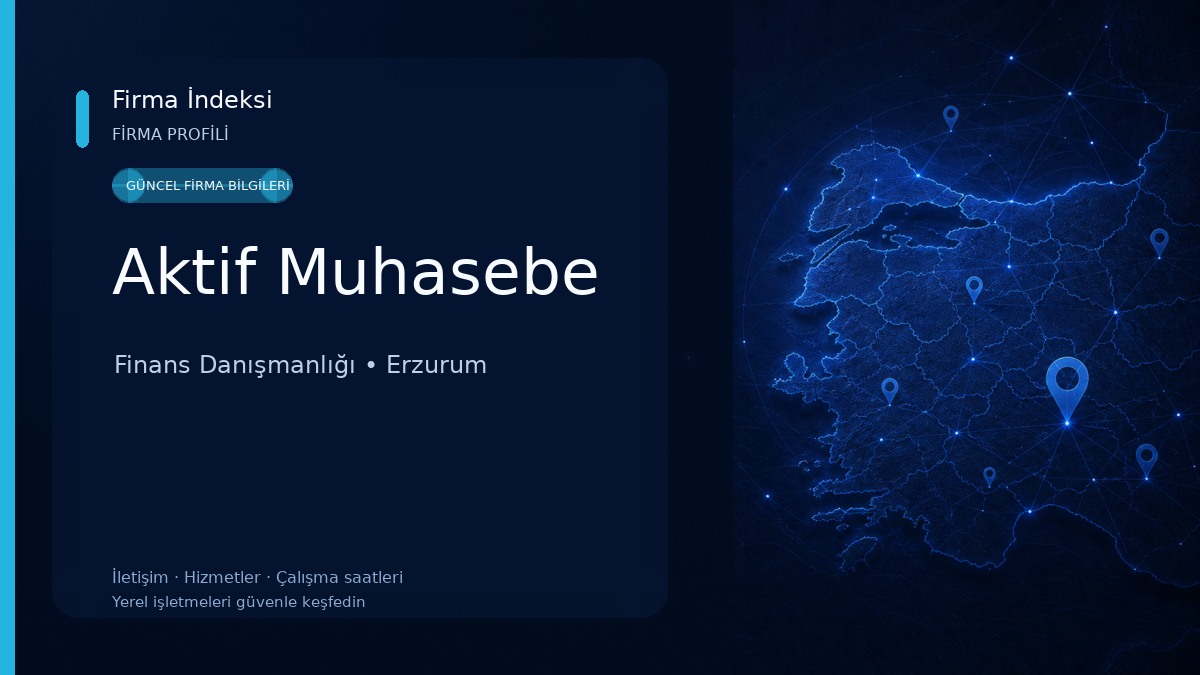 Aktif Muhasebe Finans Danışmanlığı