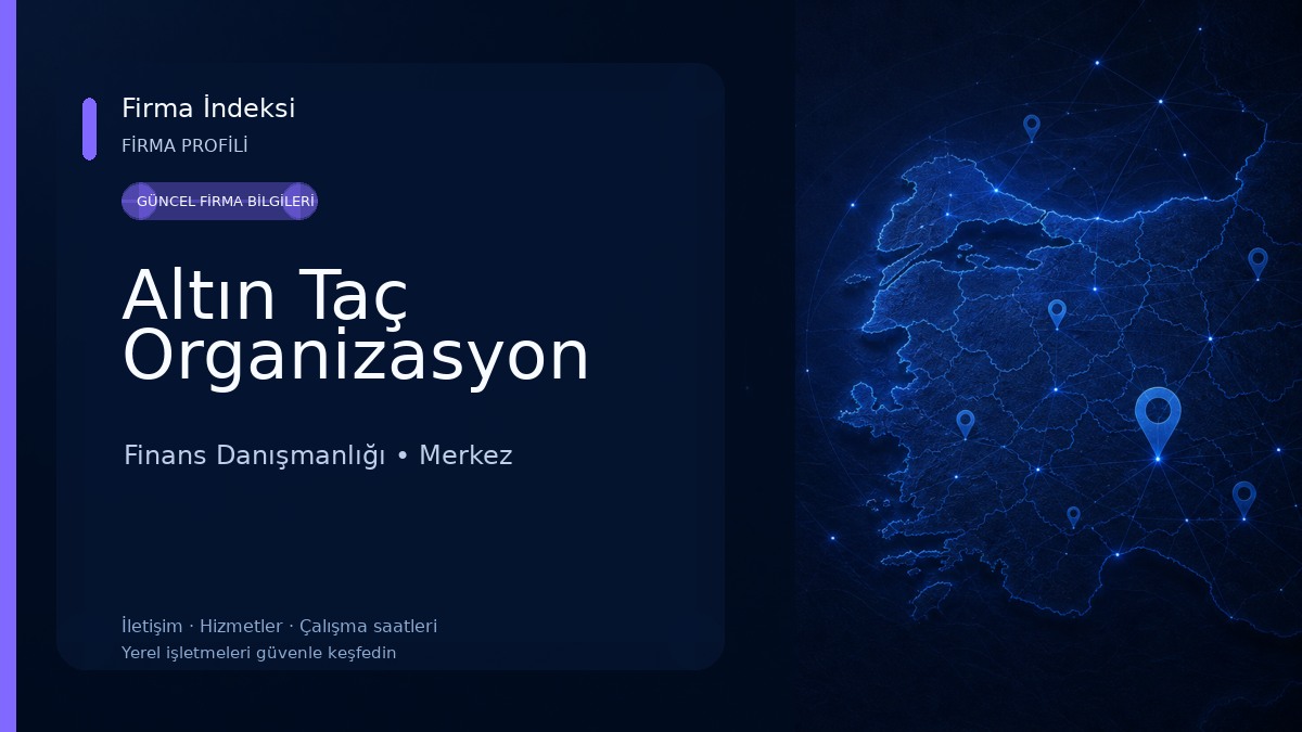 Altın Taç Organizasyon Finans Danışmanlığı