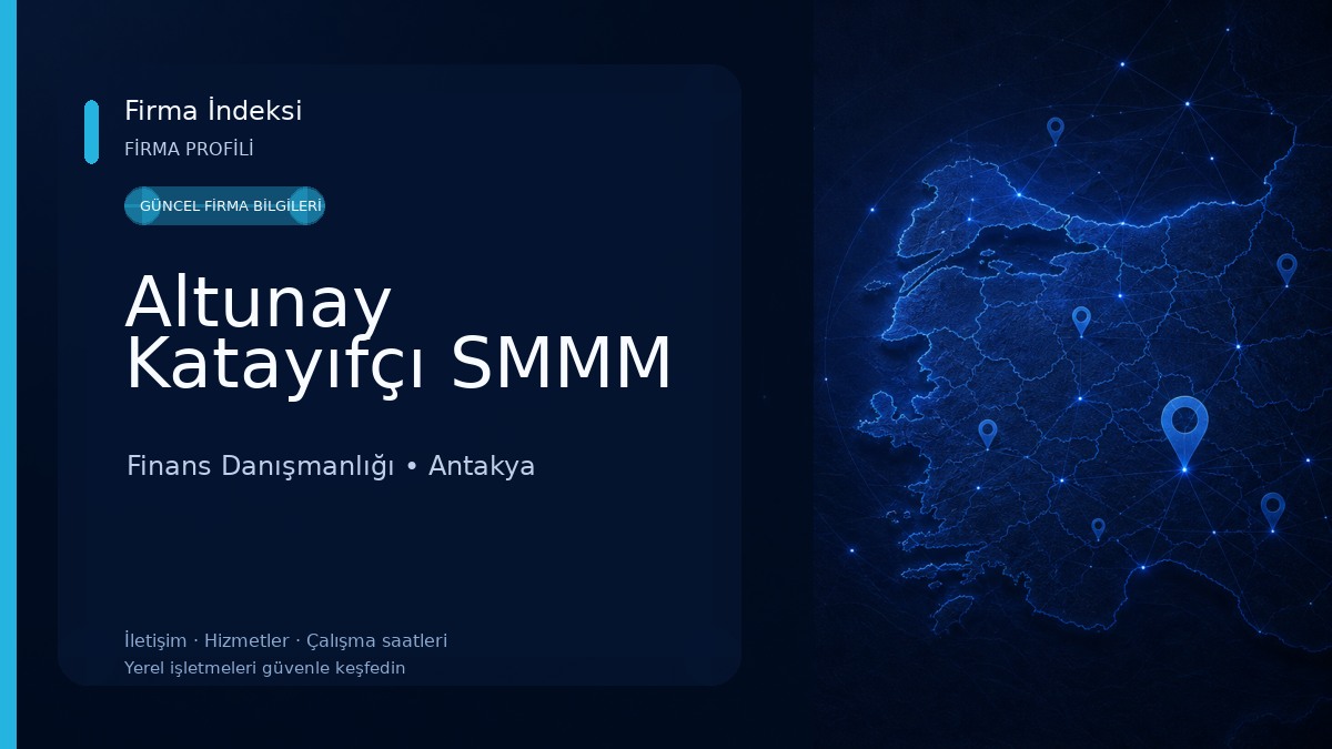 Altunay Katayıfçı SMMM Finans Danışmanlığı