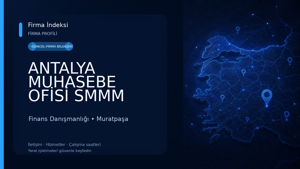 ANTALYA MUHASEBE OFİSİ SMMM ÖNDER KARAY Finans Danışmanlığı