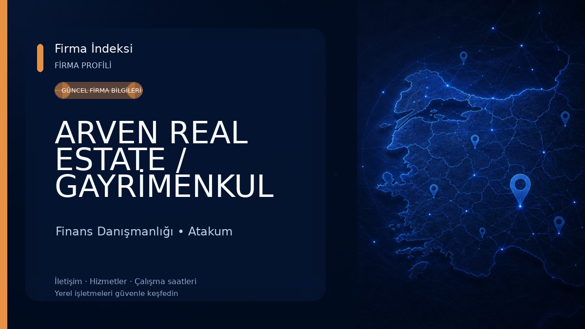 ARVEN REAL ESTATE / GAYRİMENKUL VE YATIRIM DANIŞMANLIĞI 