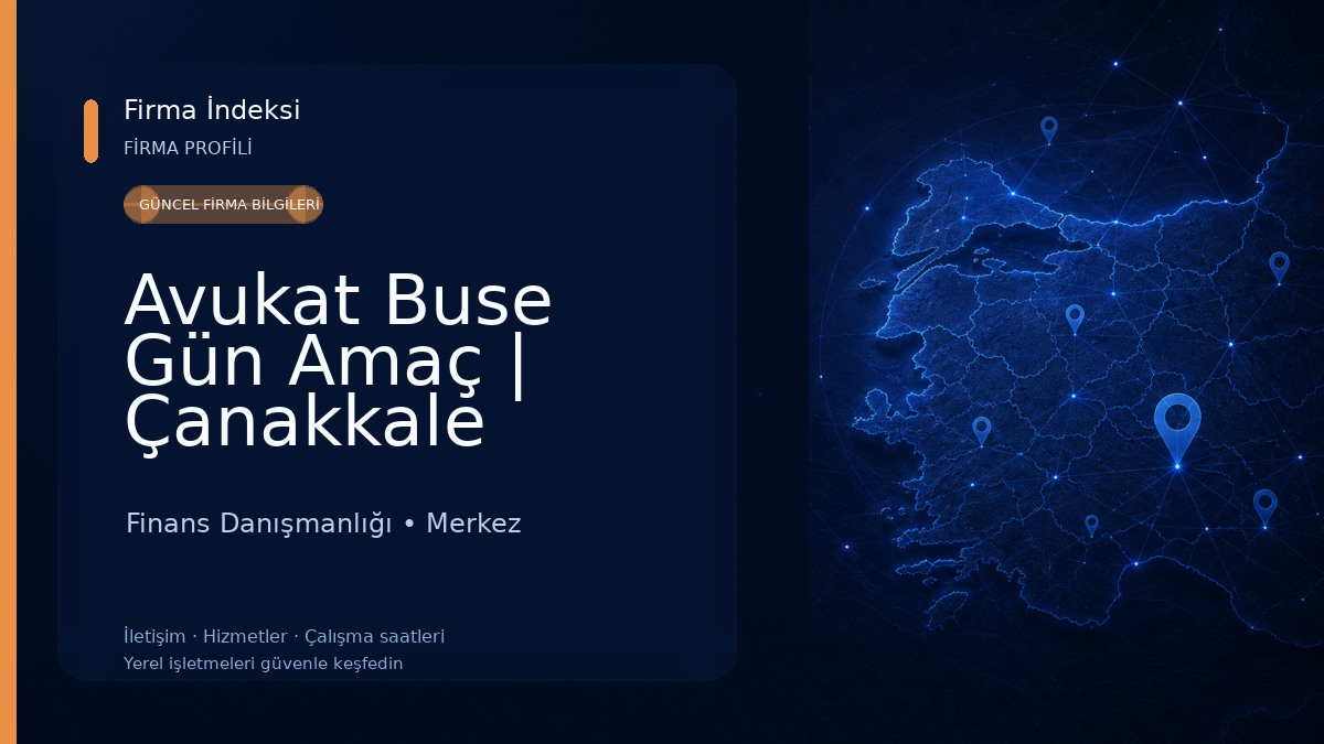 Avukat Buse Gün Amaç | Çanakkale Avukatlık ve Danışmanlık