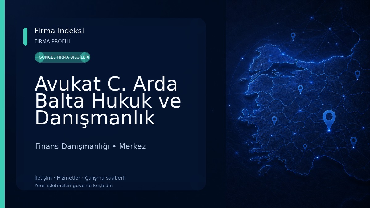 Avukat C. Arda Balta Hukuk ve Danışmanlık Ofisi 