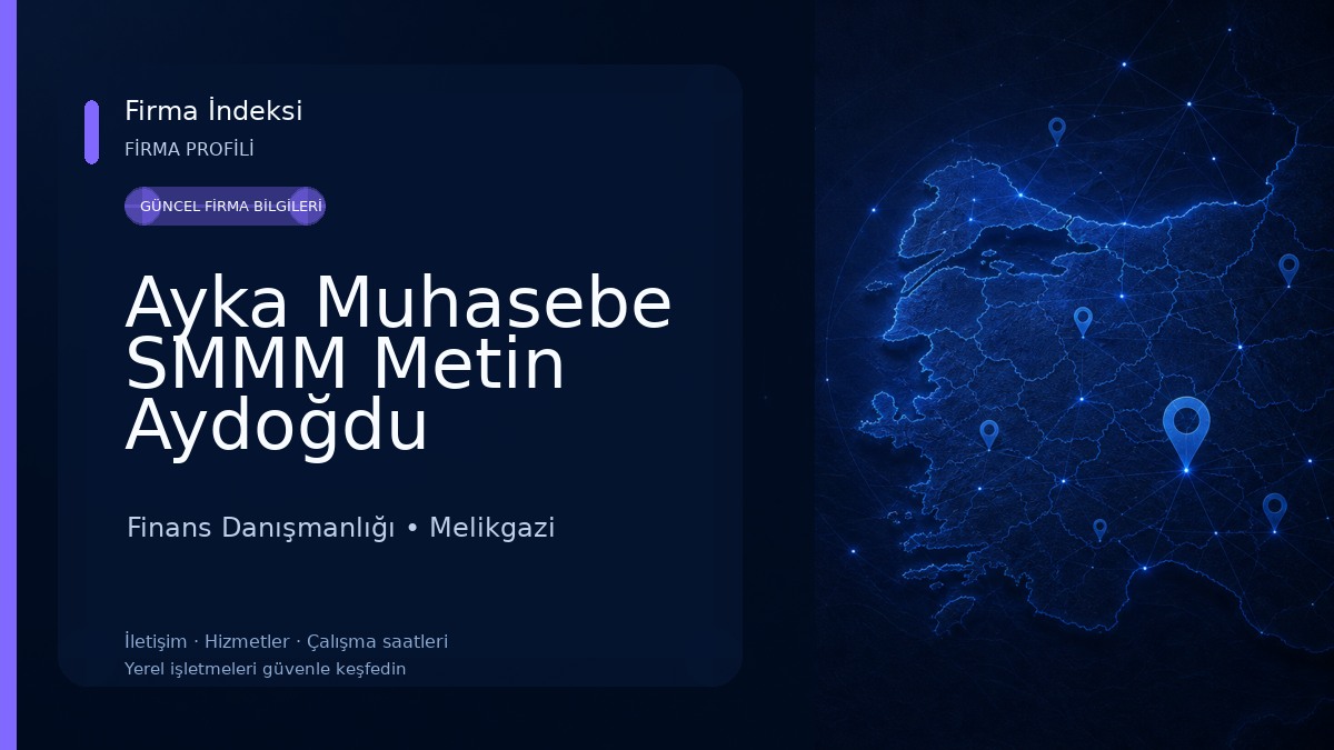 Ayka Muhasebe SMMM Metin Aydoğdu