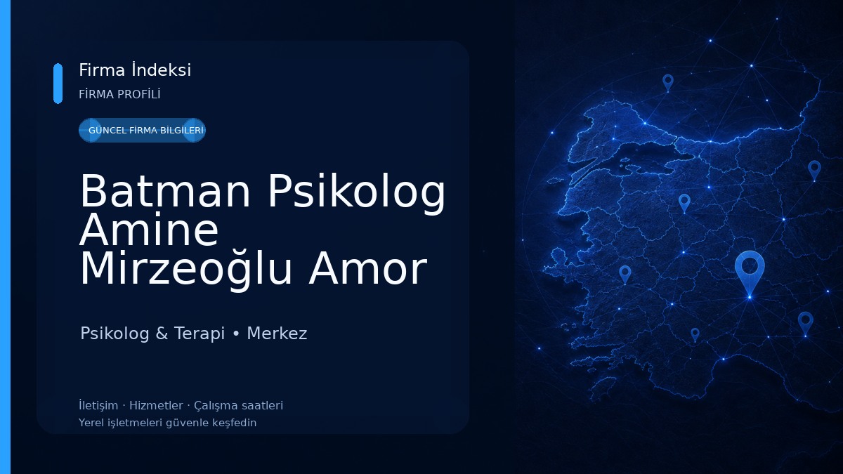 Batman Psikolog Amine Mirzeoğlu Amor Fati Psychology Psikolog & Terapi
