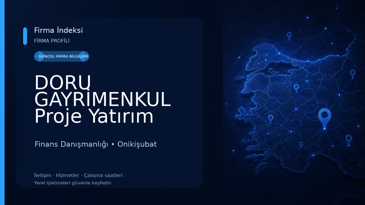 DORU GAYRİMENKUL Proje Yatırım Danışmanlık