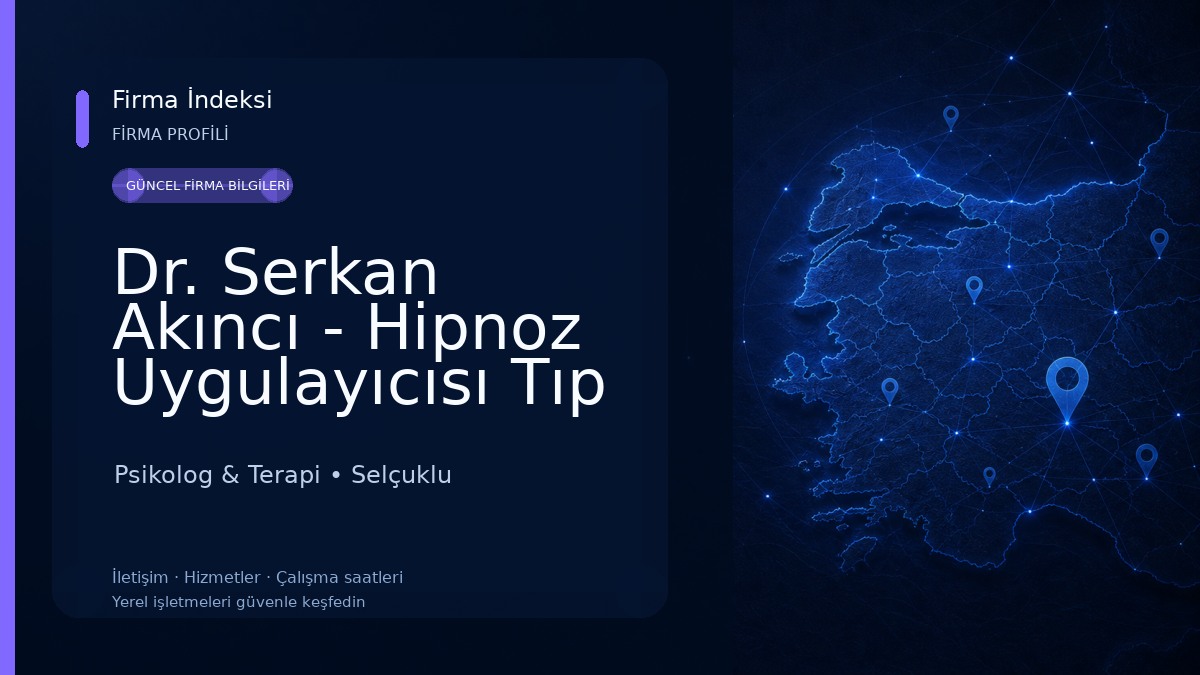Dr. Serkan Akıncı - Hipnoz Uygulayıcısı Tıp Doktoru Psikolog & Terapi