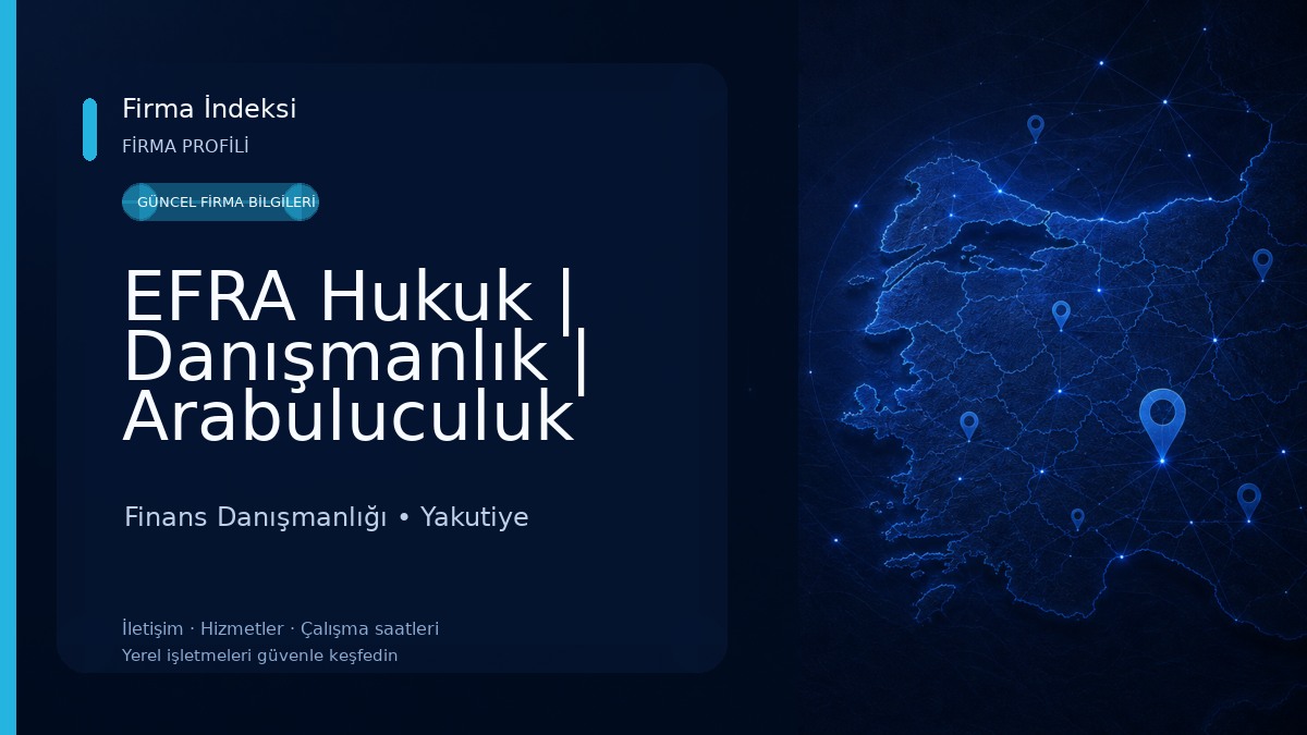 EFRA Hukuk | Danışmanlık | Arabuluculuk 