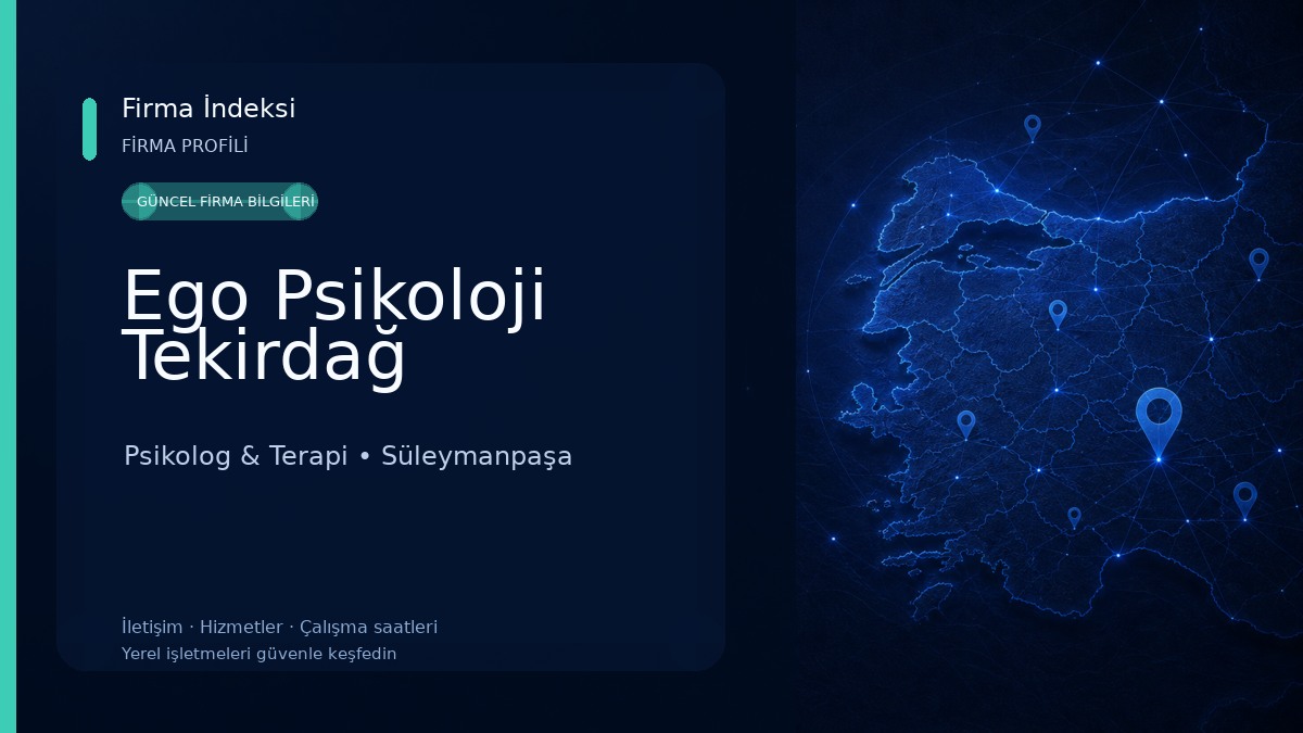 Ego Psikoloji Tekirdağ 