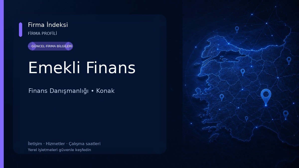 Emekli Finans Finans Danışmanlığı