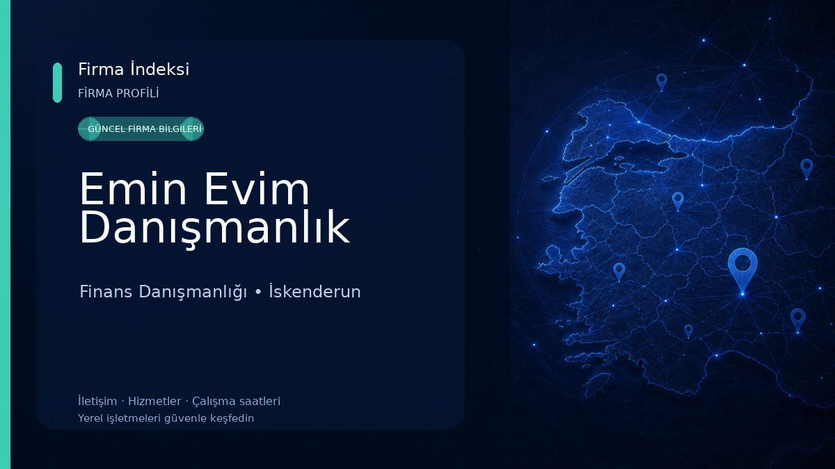 Emin Evim Danışmanlık Finans Danışmanlığı