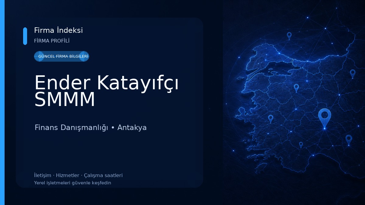 Ender Katayıfçı SMMM Finans Danışmanlığı