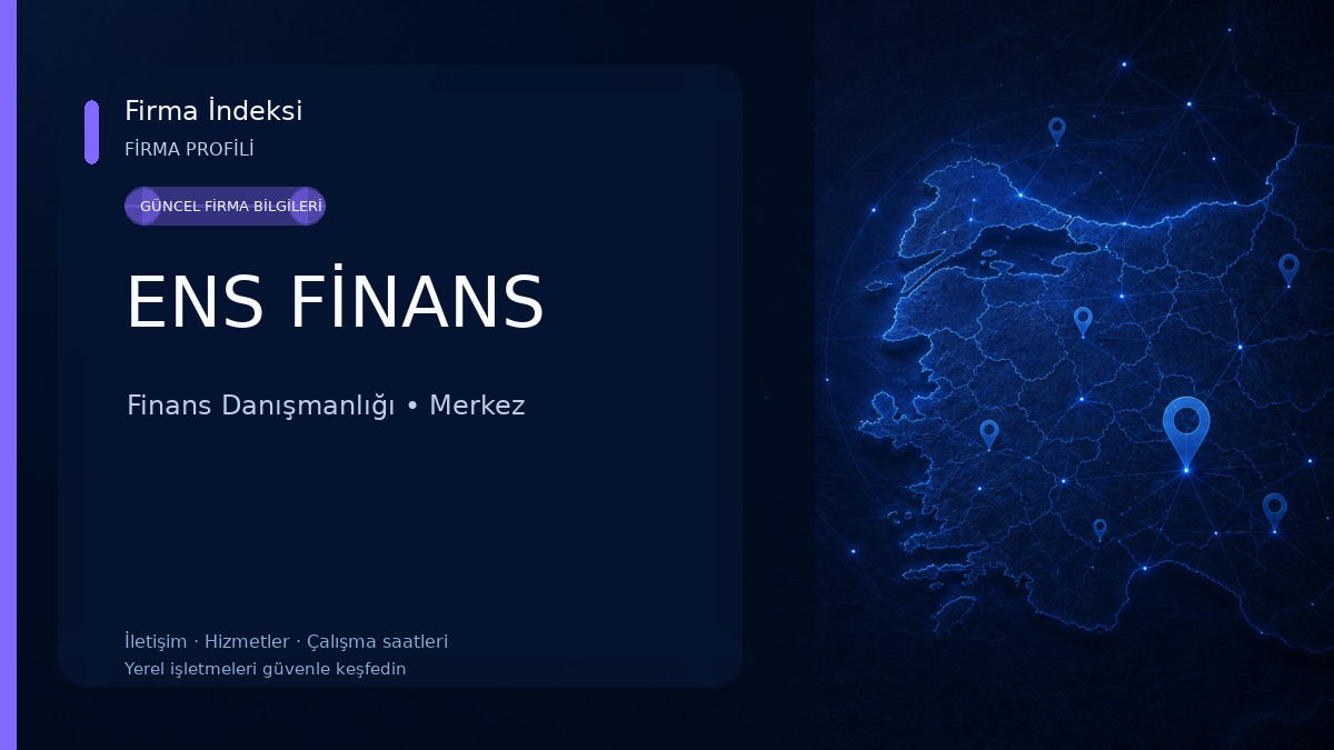 ENS FİNANS Finans Danışmanlığı