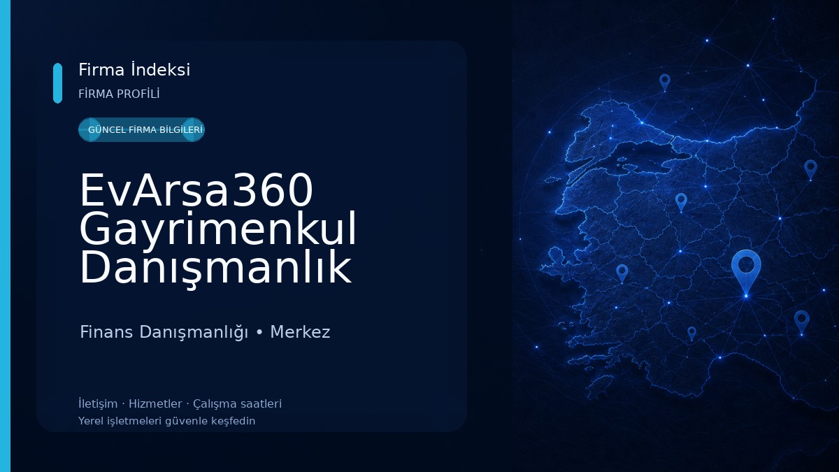 EvArsa360 Gayrimenkul Danışmanlık hizmetleri