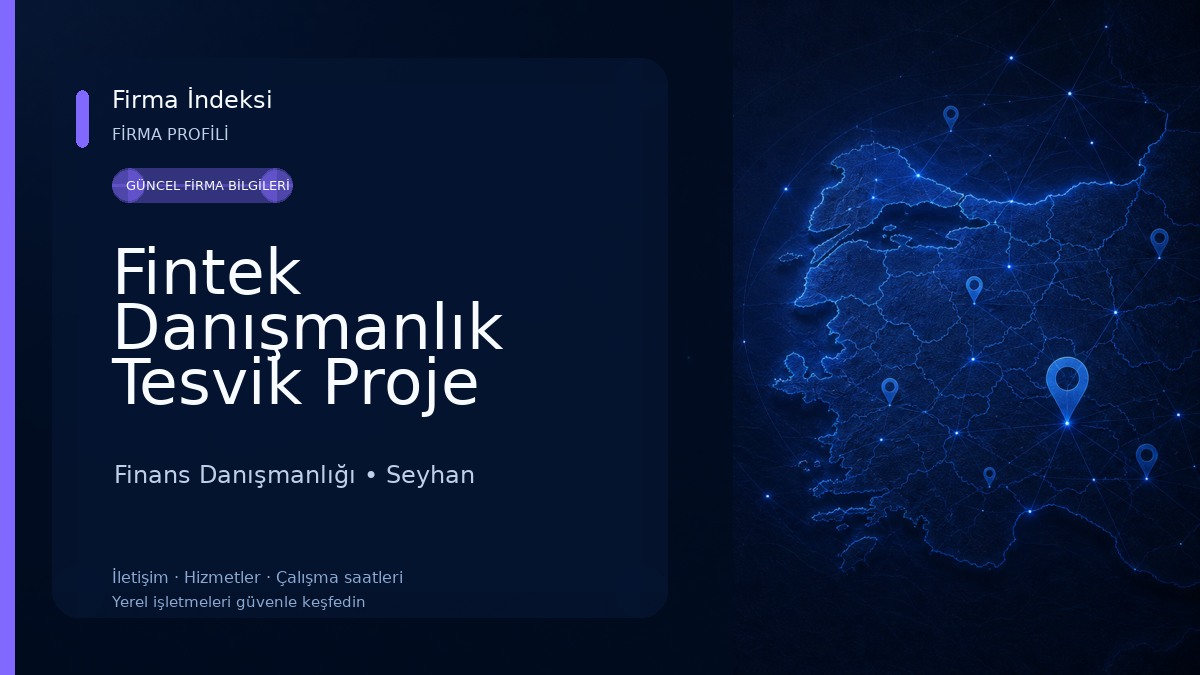 Fintek Danışmanlık Tesvik Proje Finans Danışmanlığı
