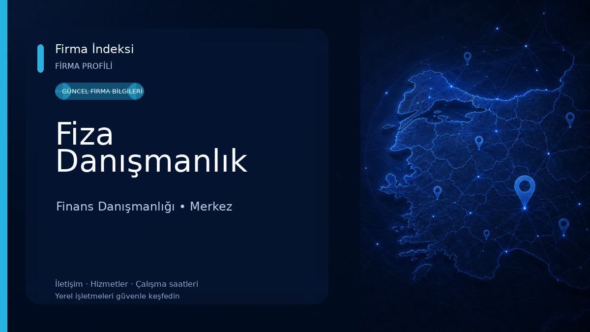 Fiza Danışmanlık Finans Danışmanlığı