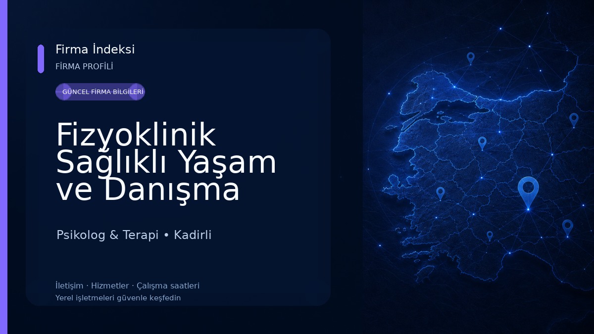 Fizyoklinik Sağlıklı Yaşam ve Danışma Merkezi Psikolog & Terapi