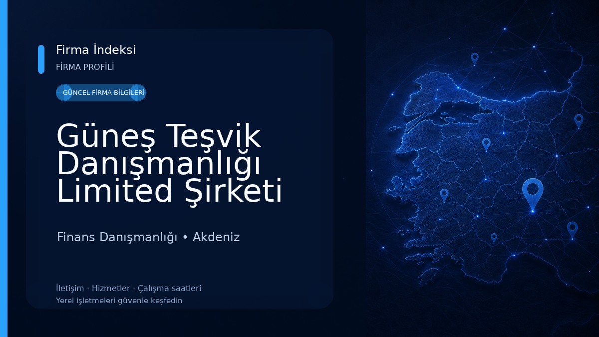 Güneş Teşvik Danışmanlığı Limited Şirketi 