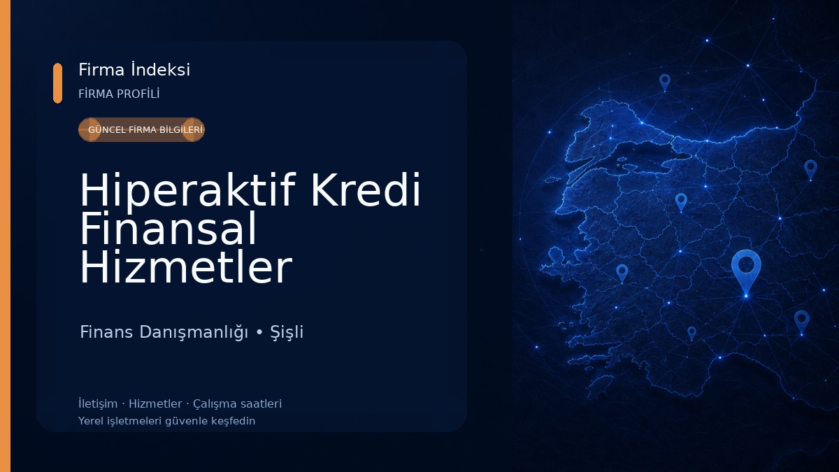 Hiperaktif Kredi Finansal Hizmetler Finans Danışmanlığı