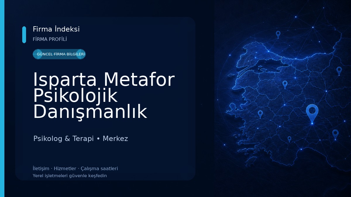 Isparta Metafor Psikolojik Danışmanlık Merkezi Psikolog & Terapi