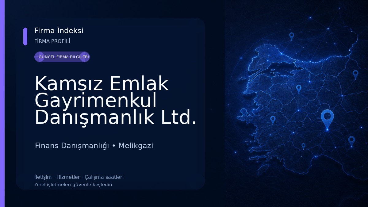 Kamsız Emlak Gayrimenkul Danışmanlık Ltd. Şti Finans Danışmanlığı