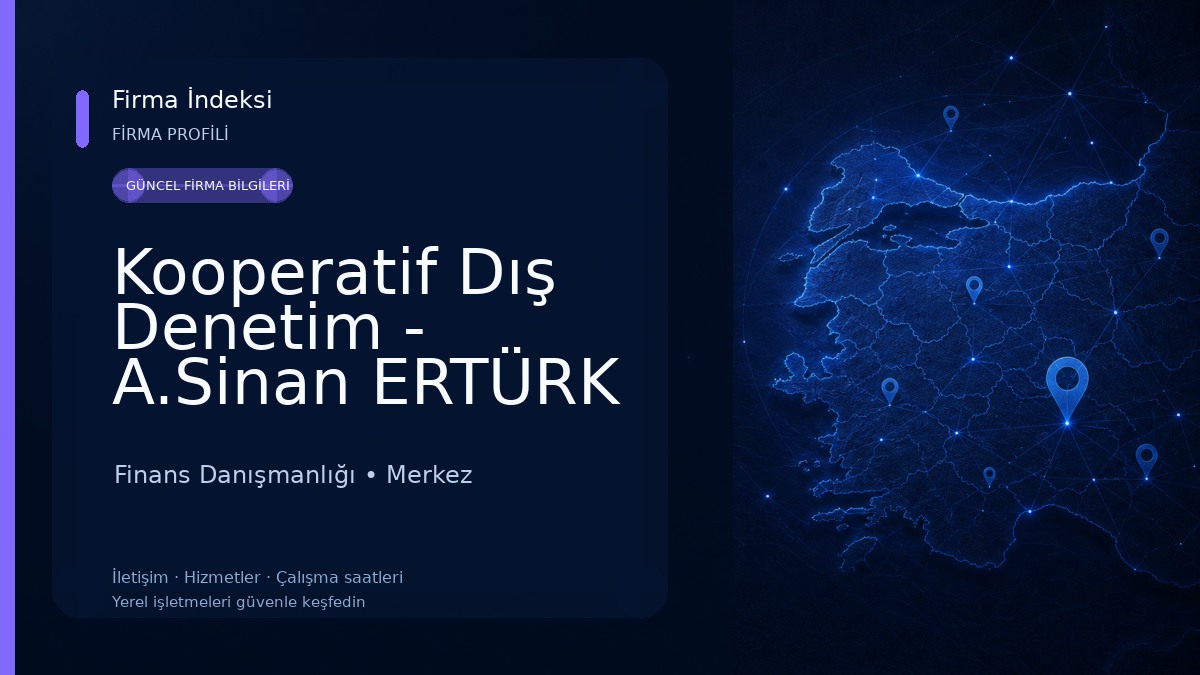 Kooperatif Dış Denetim - A.Sinan ERTÜRK