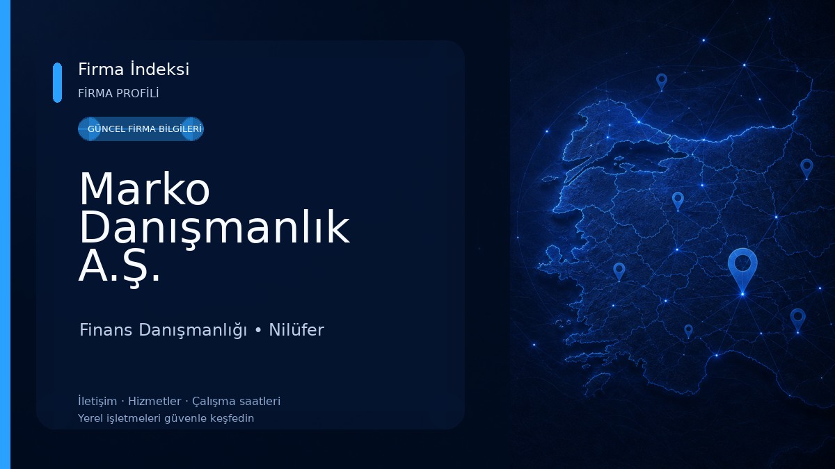 Marko Danışmanlık A.Ş. Finans Danışmanlığı