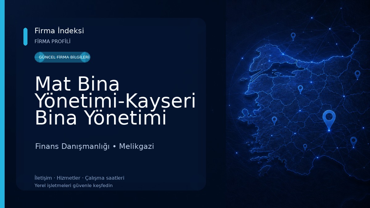 Mat Bina Yönetimi-Kayseri Bina Yönetimi 