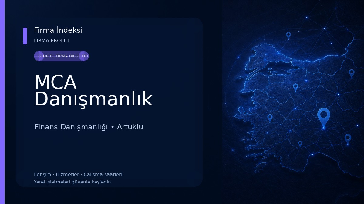 MCA Danışmanlık Finans Danışmanlığı