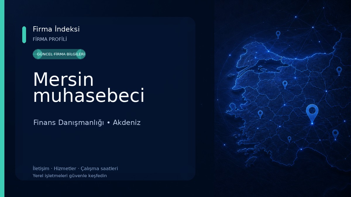 Mersin muhasebeci