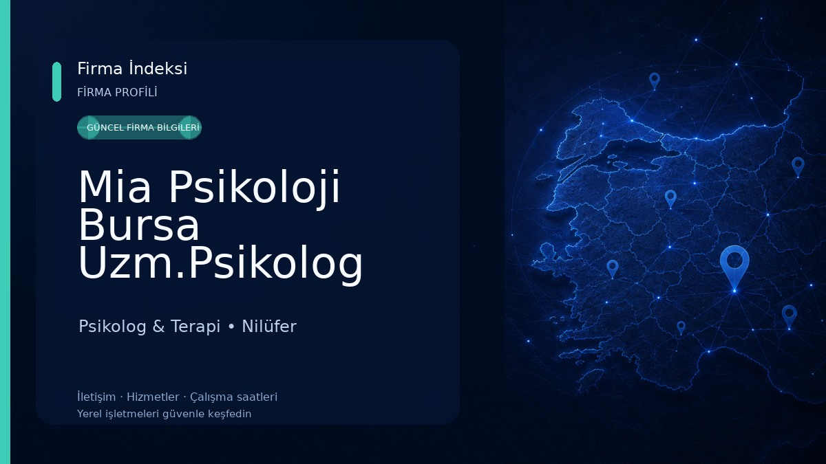 Mia Psikoloji Bursa Uzm.Psikolog Ebru AĞDERE Psikolog & Terapi