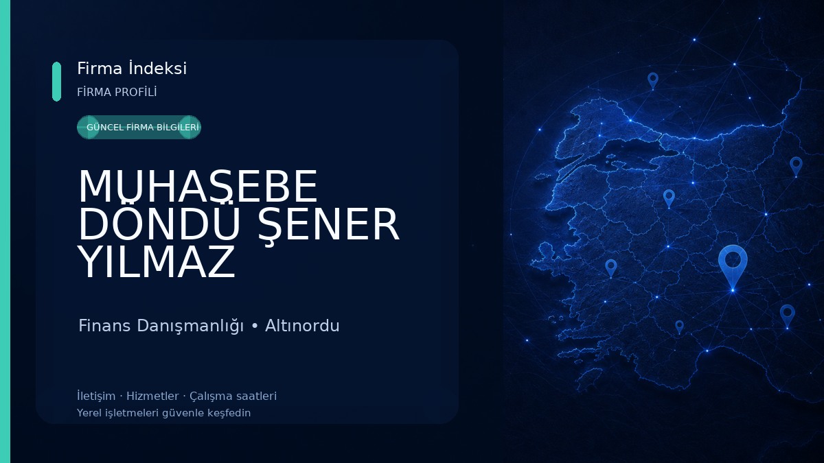 MUHASEBE DÖNDÜ ŞENER YILMAZ