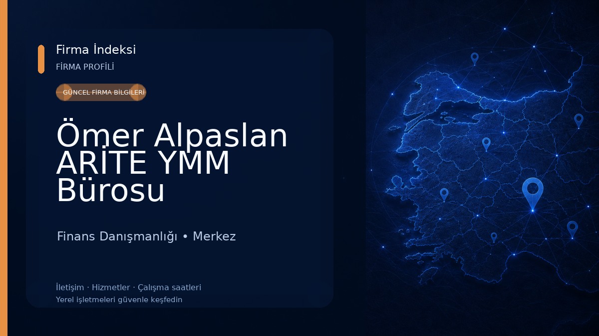 Ömer Alpaslan ARİTE YMM Bürosu