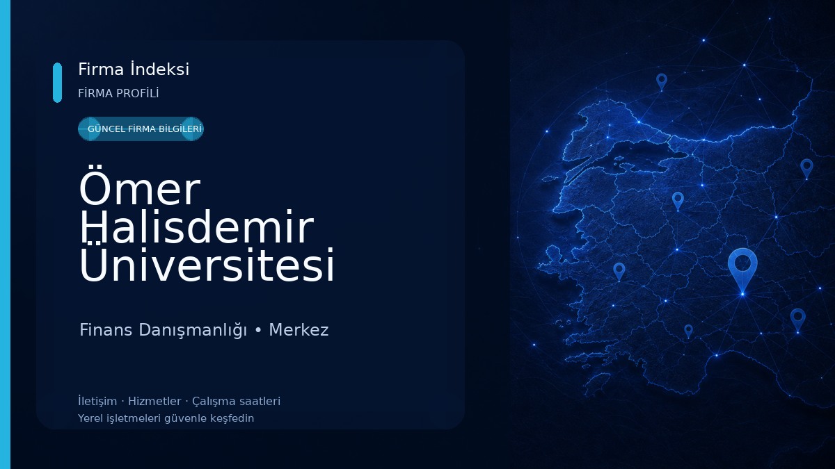 Ömer Halisdemir Üniversitesi İktisadi ve İdari Bilimler Fakültesi Finans Danışmanlığı