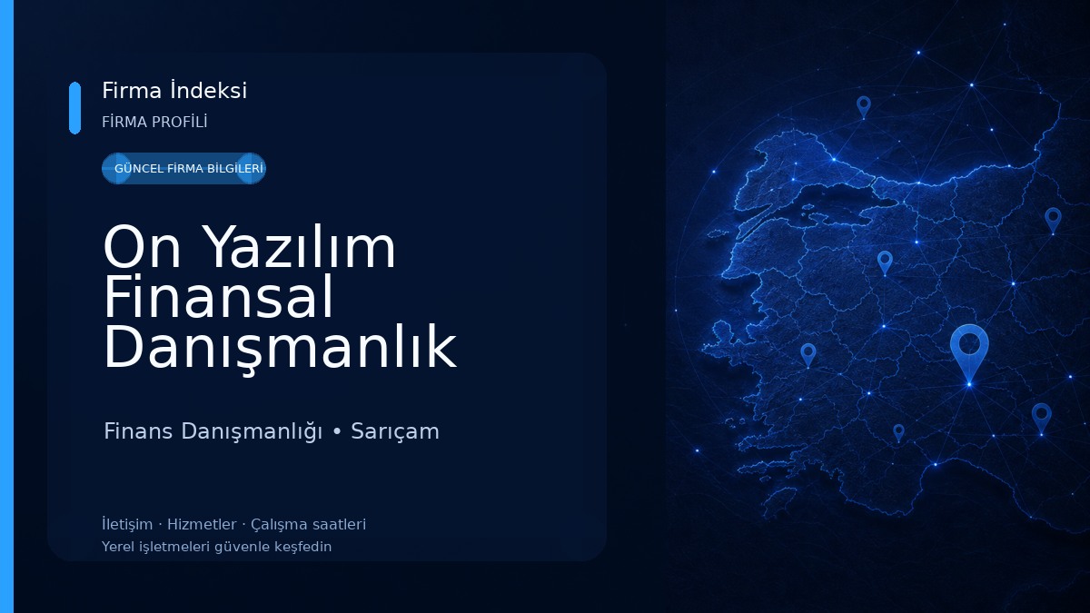 On Yazılım Finansal Danışmanlık Finans Danışmanlığı