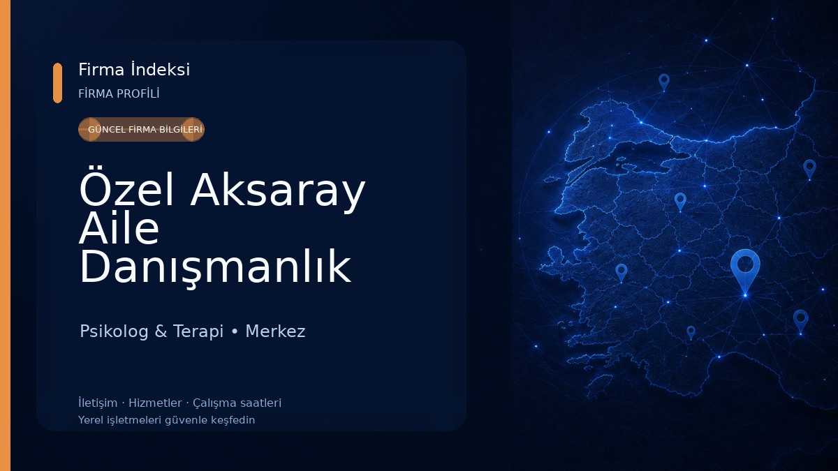 Özel Aksaray Aile Danışmanlık Merkezi Psikolog & Terapi