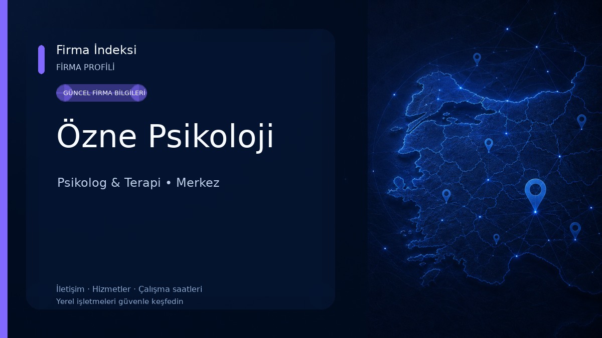 Özne Psikoloji Psikolog & Terapi