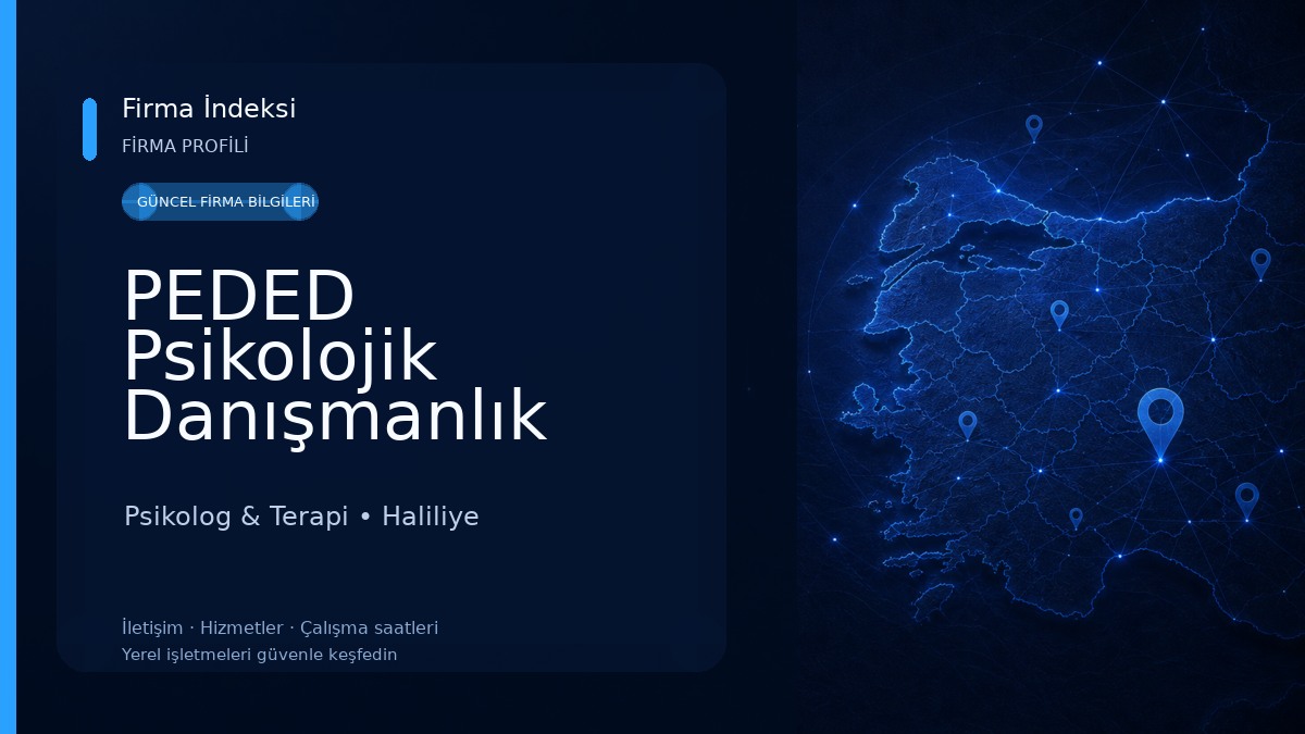 PEDED Psikolojik Danışmanlık Merkezi Psikolog & Terapi