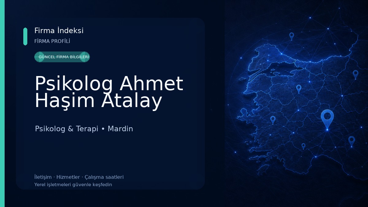 Psikolog Ahmet Haşim Atalay Psikolog & Terapi
