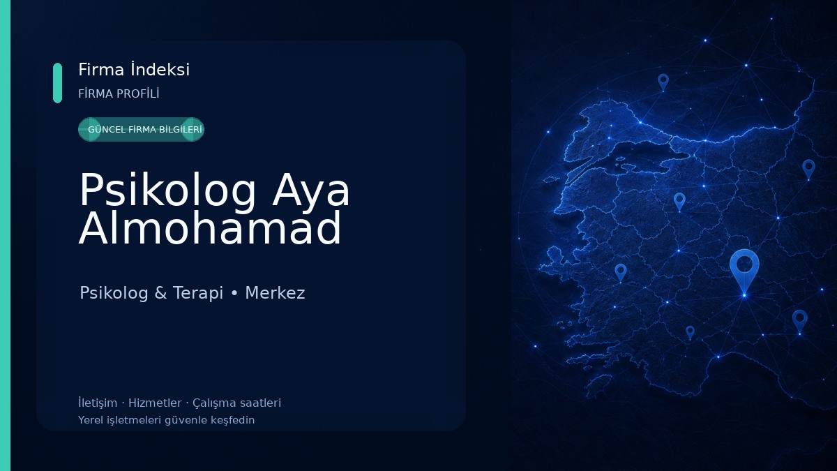 Psikolog Aya Almohamad Psikolog & Terapi