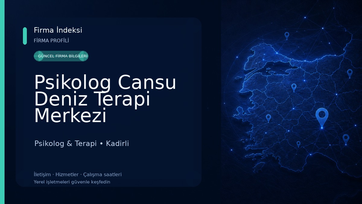 Psikolog Cansu Deniz Terapi Merkezi Psikolog & Terapi