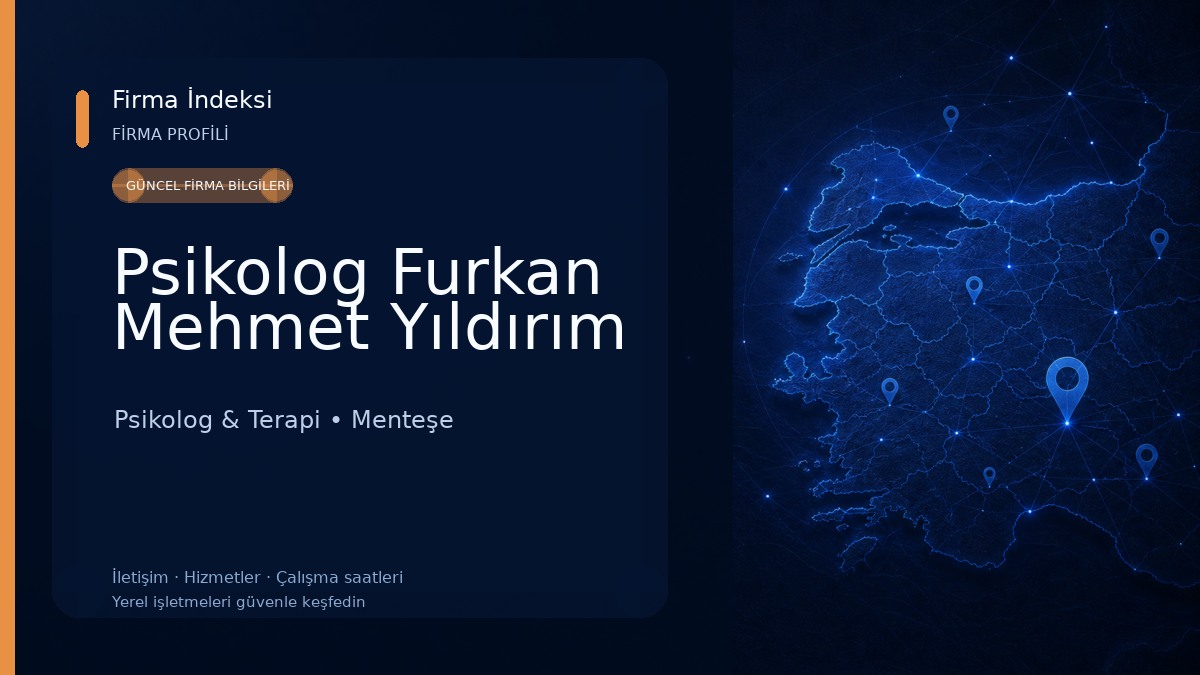 Psikolog Furkan Mehmet Yıldırım Psikolog & Terapi