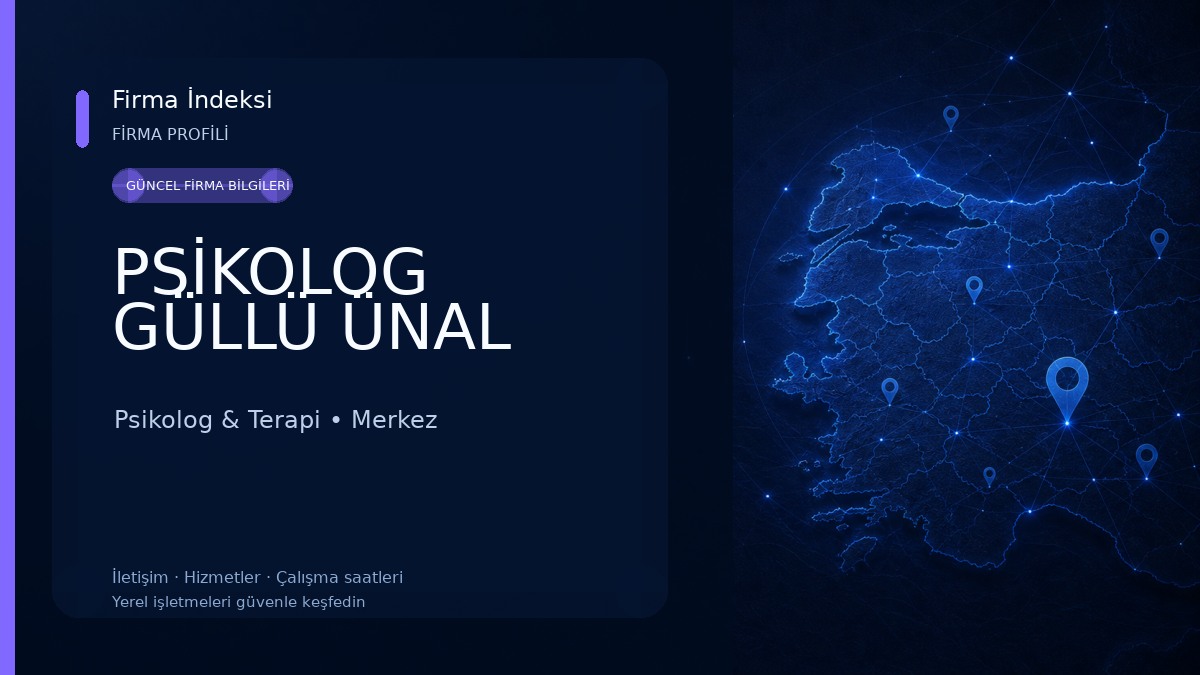 PSİKOLOG GÜLLÜ ÜNAL Psikolog & Terapi
