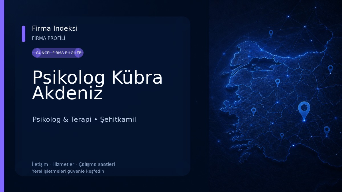 Psikolog Kübra Akdeniz