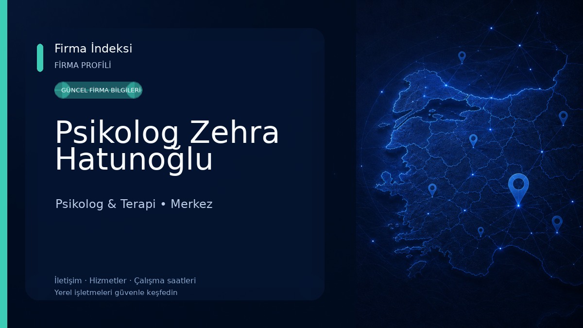 Psikolog Zehra Hatunoğlu Psikolog & Terapi