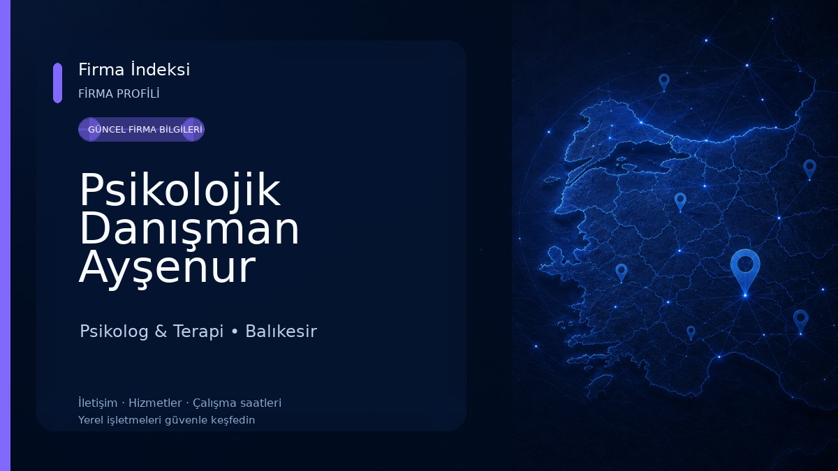 Psikolojik Danışman Ayşenur GÜNGÖR
