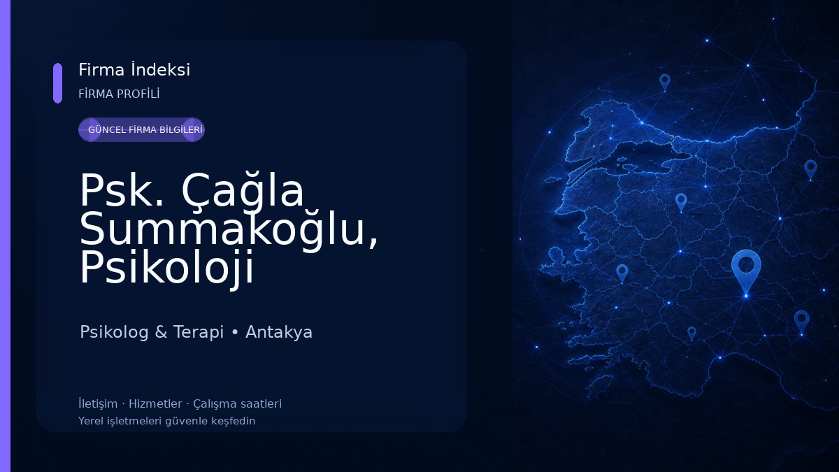 Psk. Çağla Summakoğlu, Psikoloji 